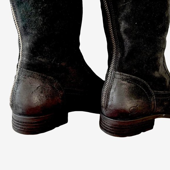 BORN BORMAN Suede Leather Riding Boots - Picture 6 of 7